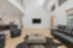 Spacious modern living room in a luxury home near 12 South Nashville