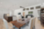 Luxury home open concept living, dining, and kitchen.
