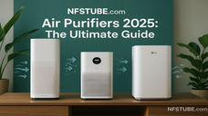 Latest air purifiers models 2025 displayed in an Indian home — NFSTUBE guide to buying air purifiers in India.