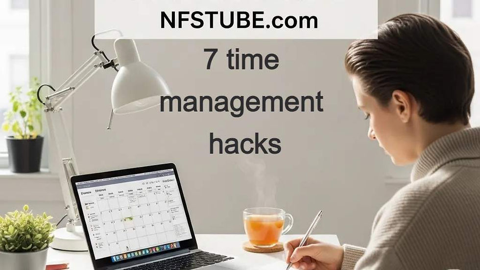 Time management hacks for unproductive days