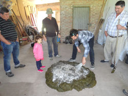 Haciendo preparado de Fladen
