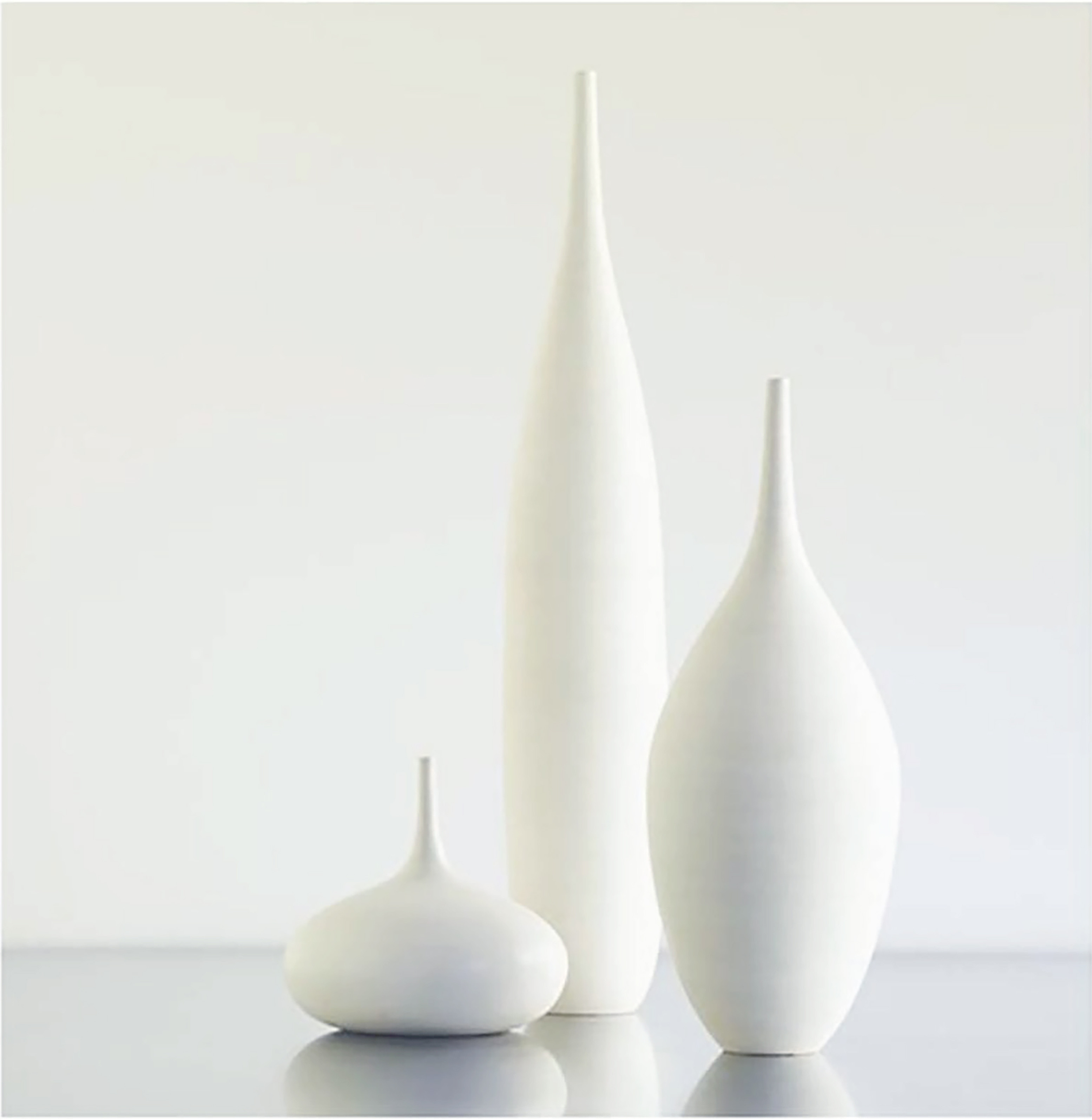 Classic Large White Bottle Trio by Sara Paloma