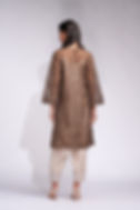 Chic Brown & Taupe Organza Ensemble – A Statement Piece from the Upwan Collection by SHRUTI S