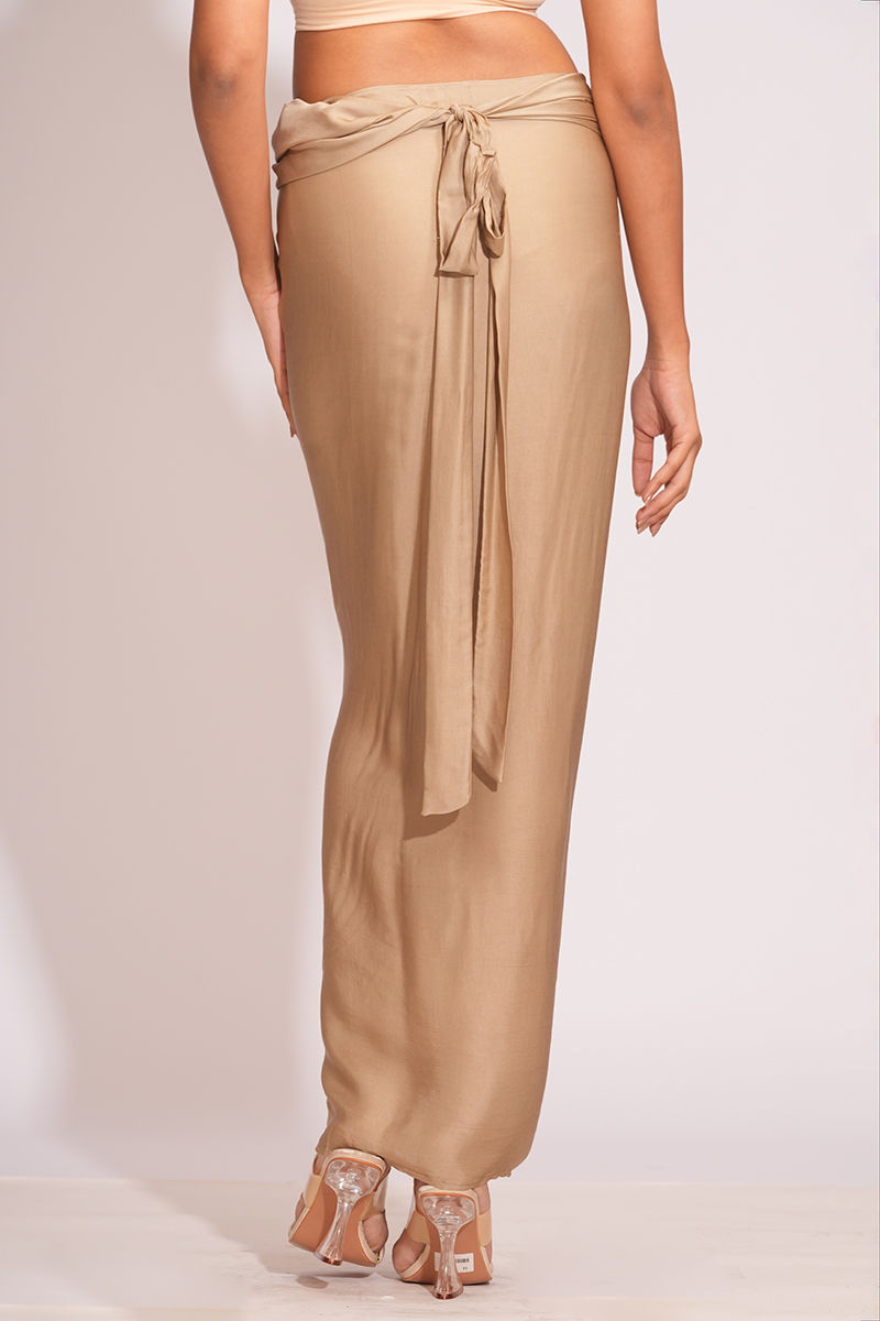 Thumbnail: Deep Turquoise Embroidered Kurta Set in Vegan Silk with Satin Skirt | SHRUTI S