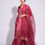 Thumbnail: Maroon Silk Sharara in block print with Long Shirt
