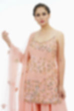 Zardozi hand embroidery on silk kurti – SHRUTI S Indian designer wear