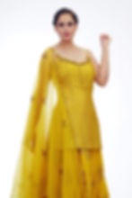 Close-up of hand zardozi embroidery on silk kurta from SHRUTI S