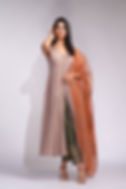 Tricolor A-Line Suit – A Timeless Masterpiece from the Upwan Collection by SHRUTI S for handi, mehendi