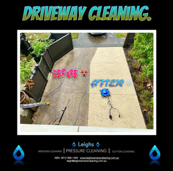 Pressure Cleaning Driveway Leighs window and Pressure Cleaning