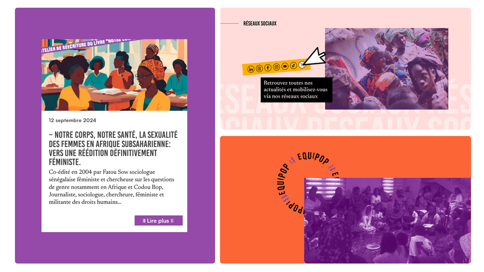 Webdesign du nouveau site de Equipop, par l'agence Intrépide.