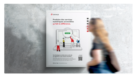 Conception d'une campagne de communication interne pour le Groupe Eiffage sur l'accessibilité numérique, l'inclusion de leurs