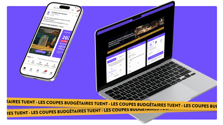 Campagne de communication d'appel au don pour La Fondation des Femmes, conçue par l'agence Intrépide.