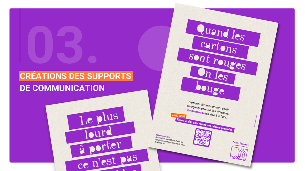 Ça déménage campagne communication association don agence intrépide