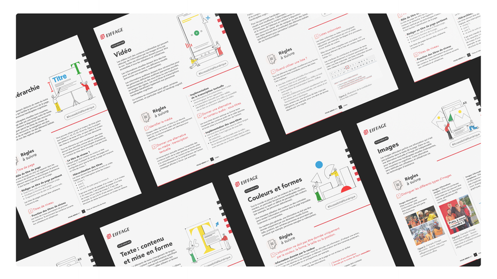 Conception d'une campagne de communication interne pour le Groupe Eiffage sur l'accessibilité numérique, l'inclusion de leurs