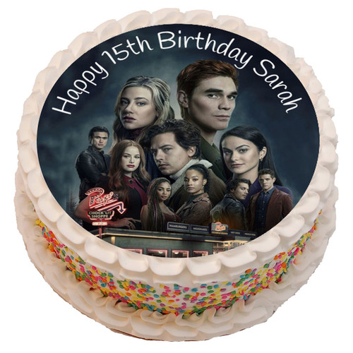 Riverdale Personalised 7.5" Round Edible Cake Topper | Topper For Cakes