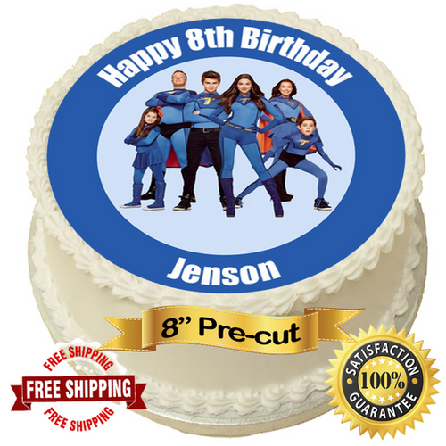 The Thundermans Personalised 8" Round Edible Cake Topper Topper For Cakes