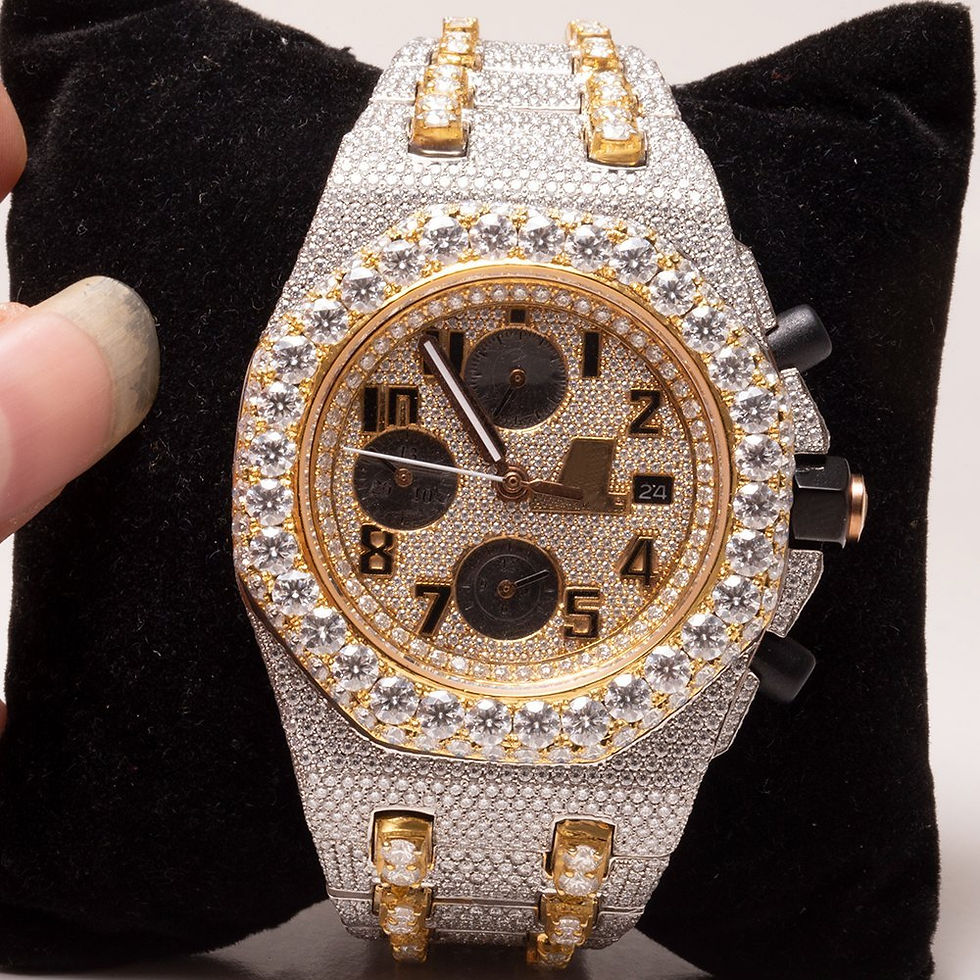 Thumbnail: Fully Iced out Audemars Piguet Royal Oak Offshore - Moissanite Diamond Watch