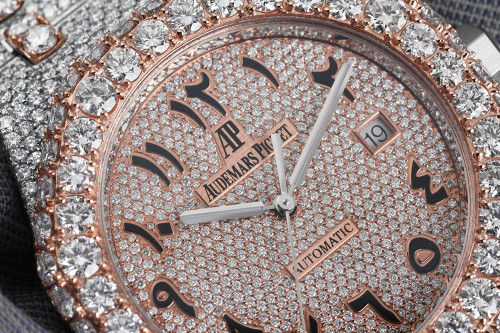 Thumbnail: Fully Iced Out Audemars Piguet Royal Oak Offshore - Moissanite Diamond Watch