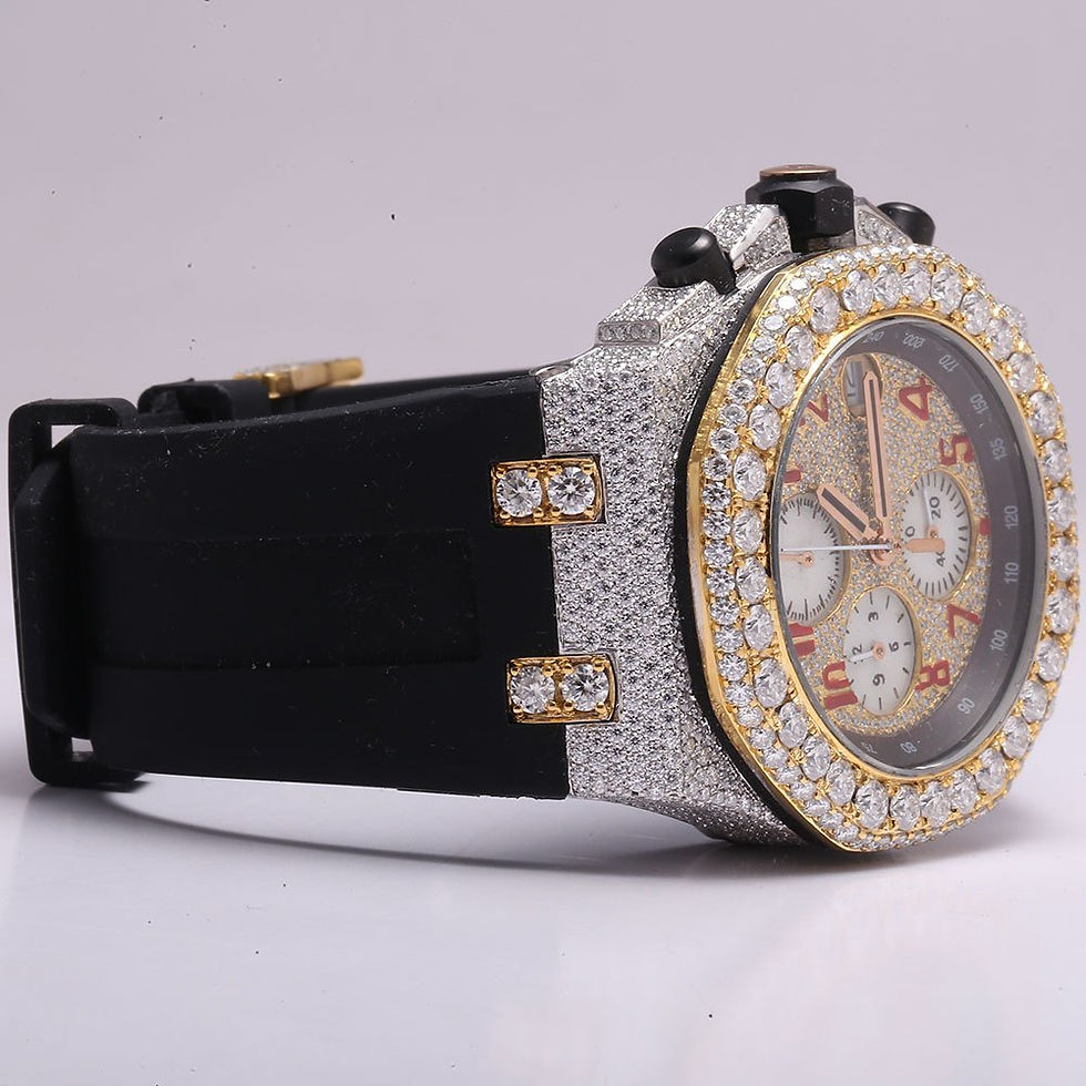 Thumbnail: Iced out Audemars Piguet Royal Oak Offshore - Moissanite Diamond Watch
