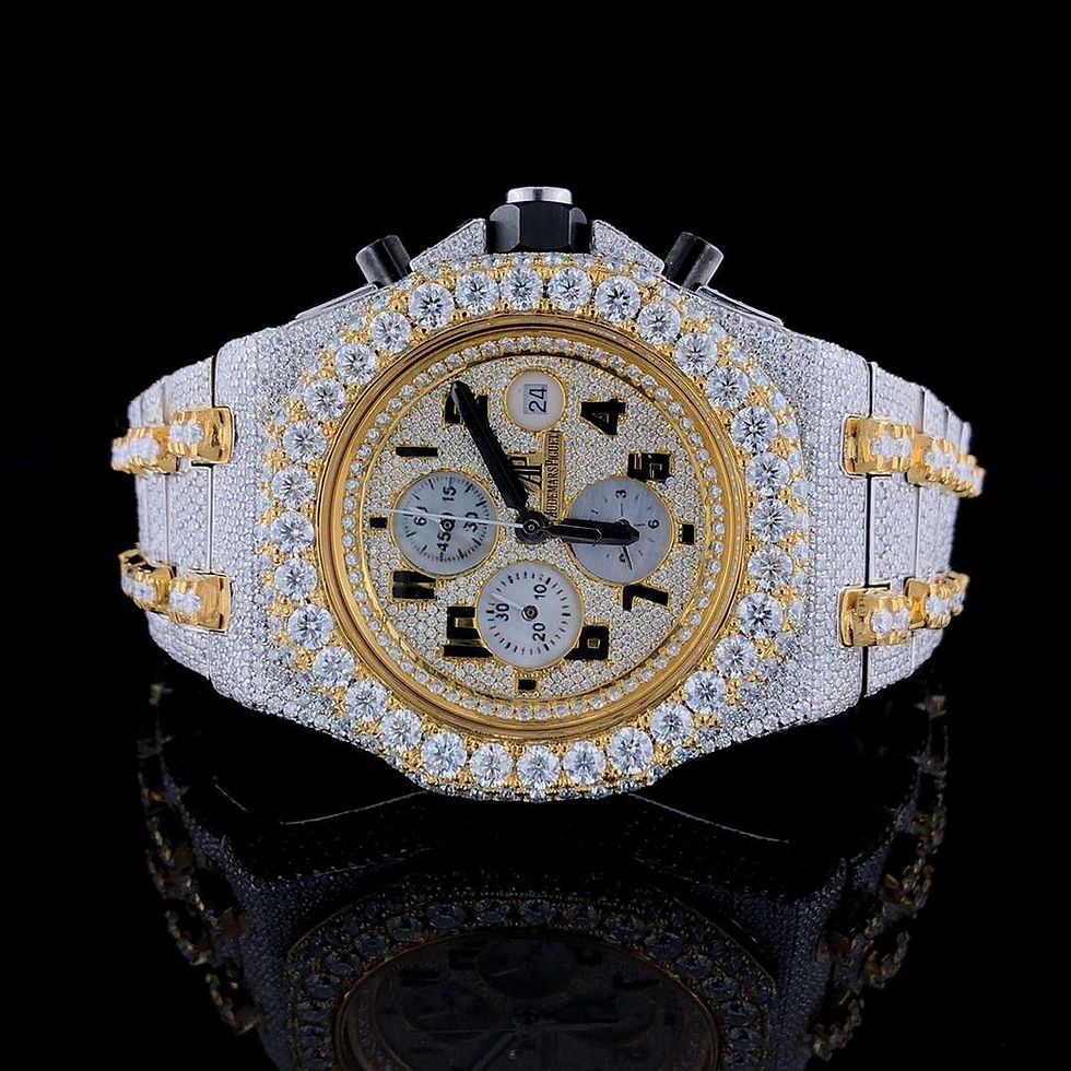 Thumbnail: Fully Iced Out Audemars Piguet Royal Oak Offshore - Moissanite Diamond Watch