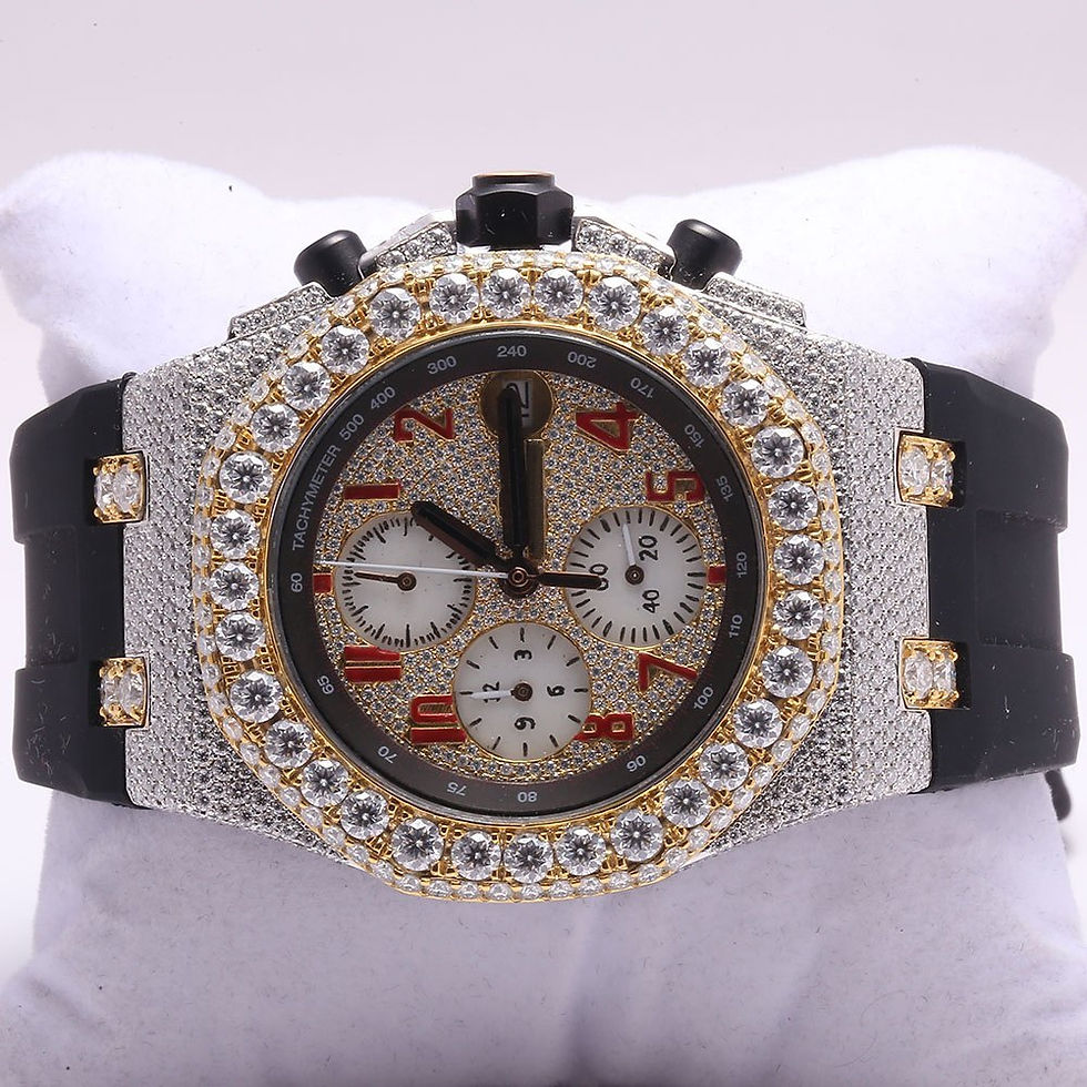 Thumbnail: Iced out Audemars Piguet Royal Oak Offshore - Moissanite Diamond Watch