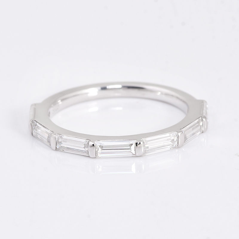 Thumbnail: 1.75CTW VVS Baguette Moissanite Anniversary Band