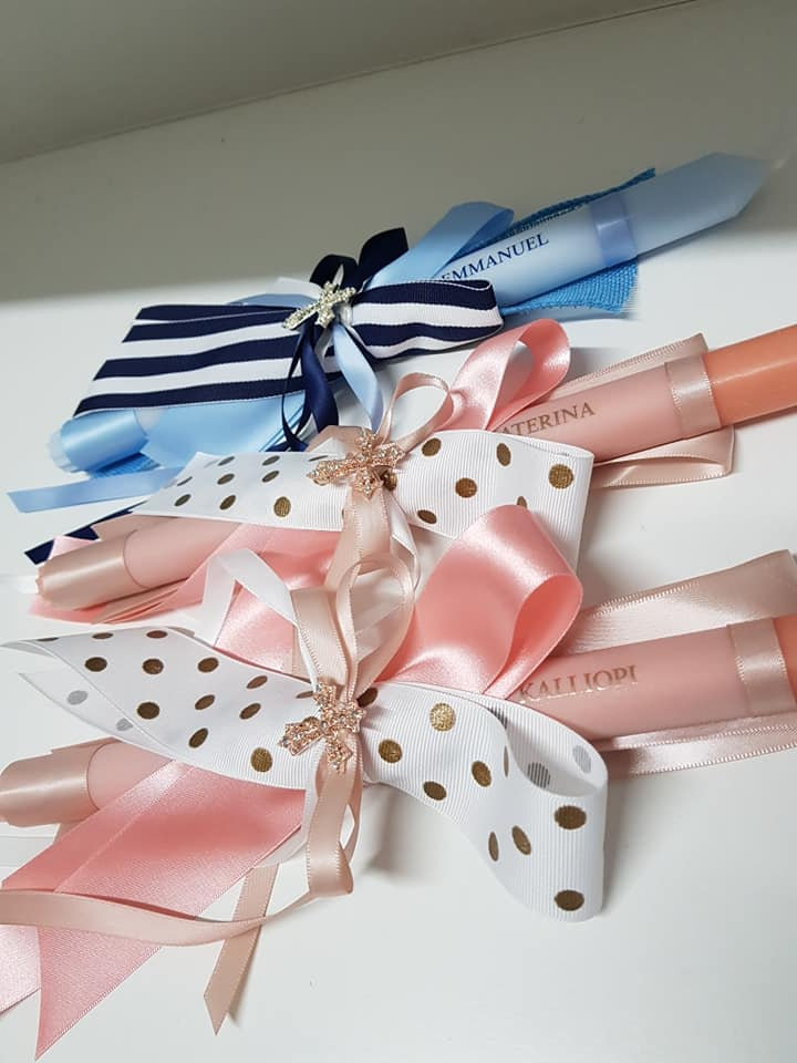 Palm Sunday Rose Gold Easter Candle Handcrafted Orthodox Easter Candle Inspire Me Candles