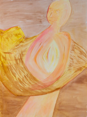 Original painting featuring a bear