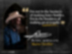 Portrait of cowboy-hatted master distiller Felipe Camarena beside quote about making great tequila on a dark textured poster.