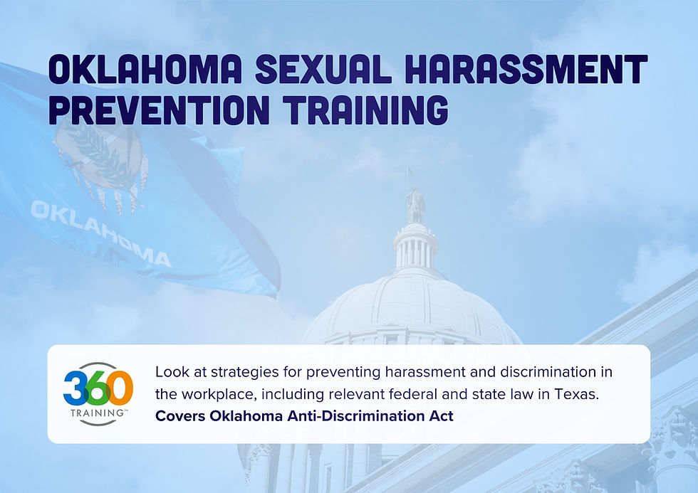 Oklahoma Sexual Harassment Prevention Training Course Logo