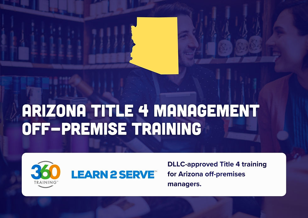 Learn2Serve Arizona Title 4 Management Training (Off-Premises) Course Logo