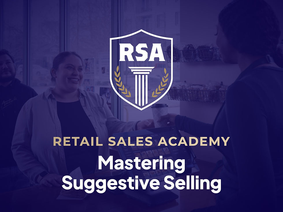 Retail Sales Academy: Mastering Suggestive Selling Course Logo