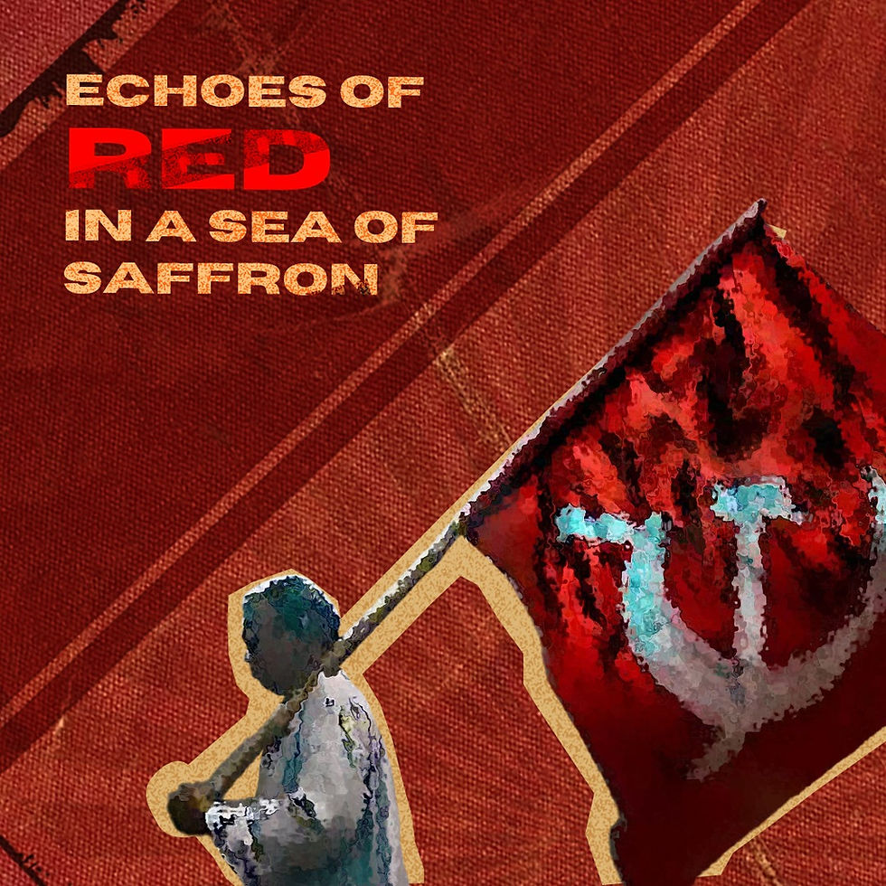 Echoes of Red in a Sea of Saffron