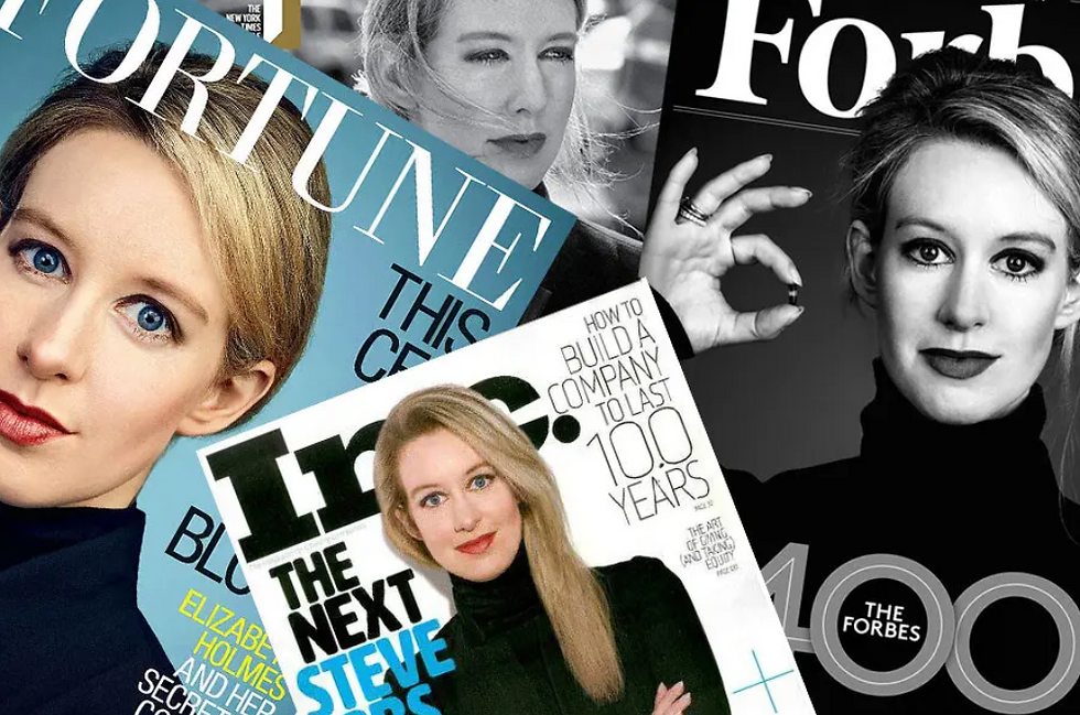 Source: The New York Times // Elizabeth Holmes on the cover of magazines