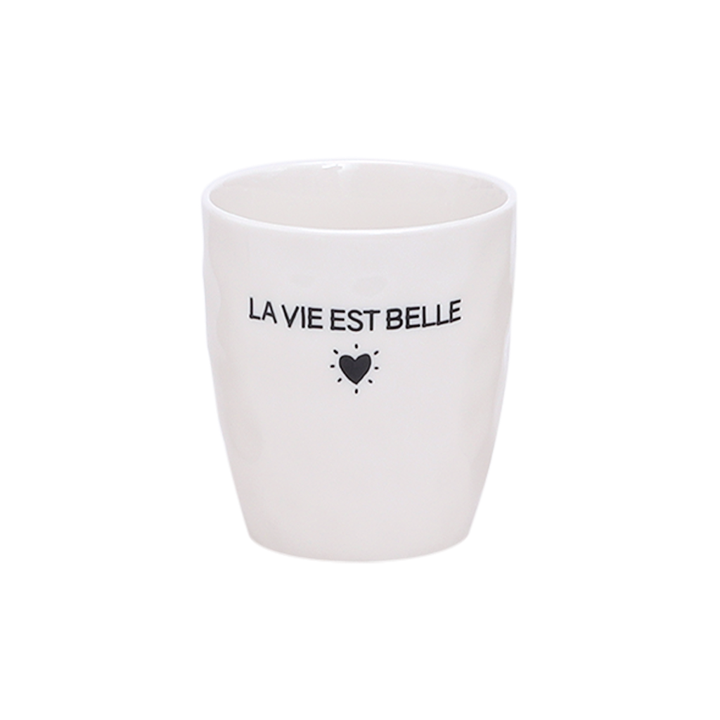 Gobelet message La vie est belle