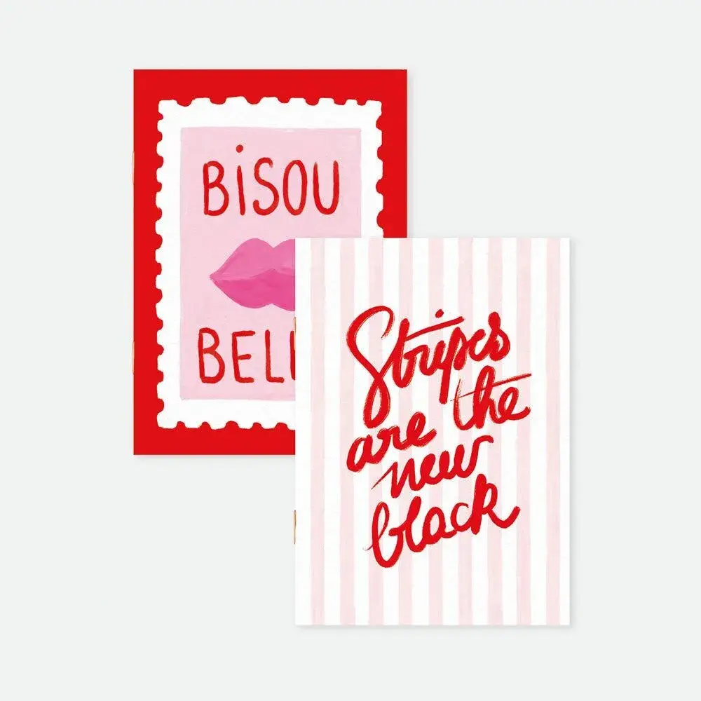 Notebook pocket A6 duo - Bisous