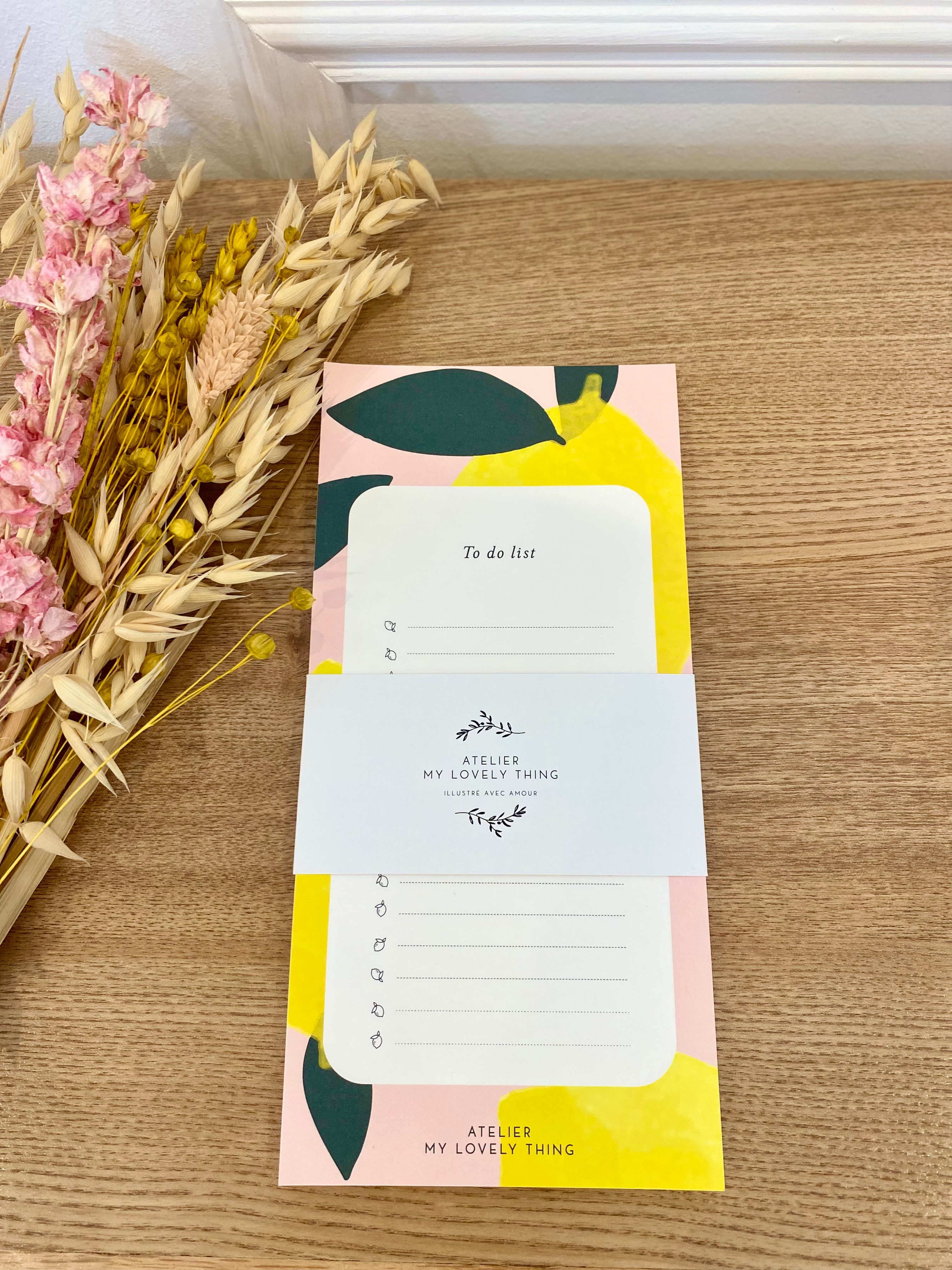 Bloc notes Zeste de Citron