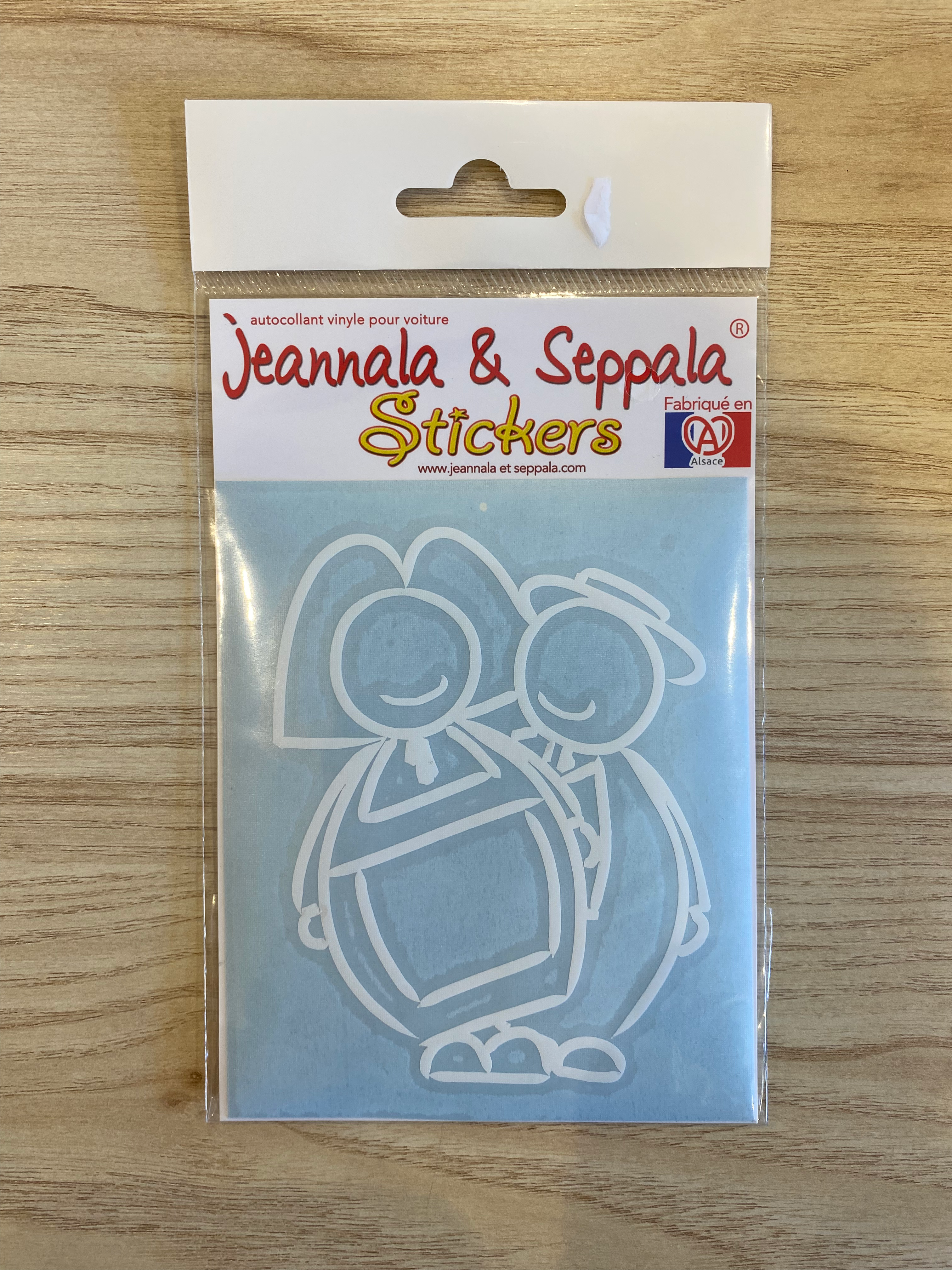 Stickers jeannala & Seppala blanc