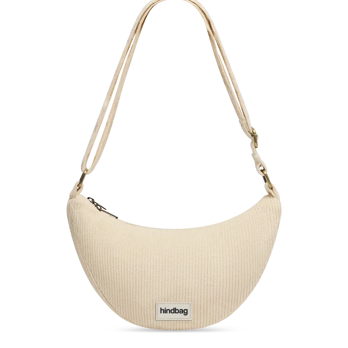 Sac Andrea en velours côtelé beige HINDBAG