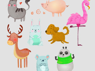 Cute Animals Illustration