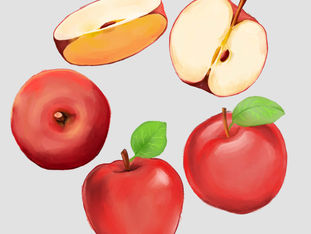 Watercolor Fruit Collection