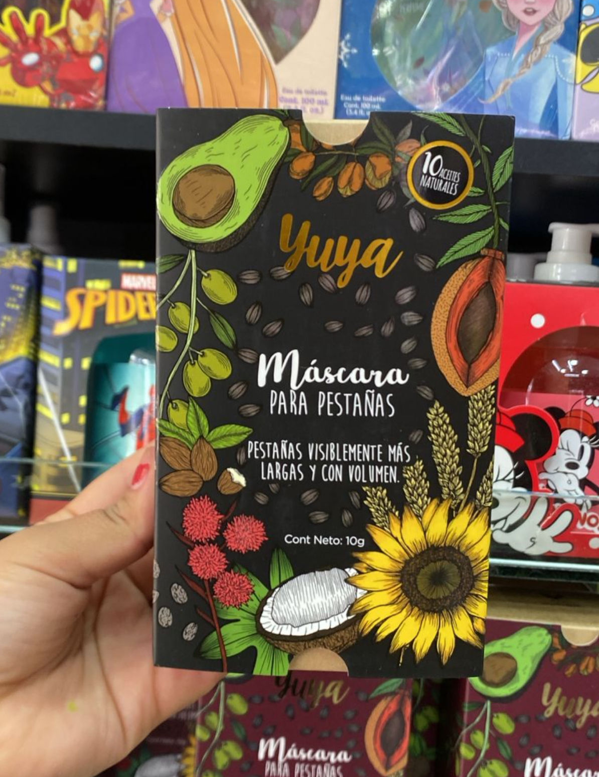 Mascara de pestañas yuya negro 10 aceites