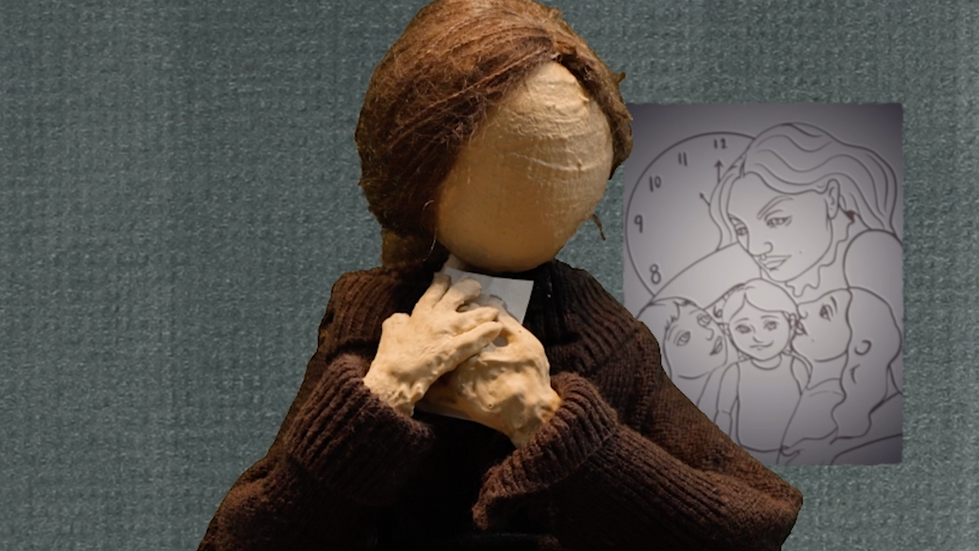 Ofelia armature in environment, ending shot