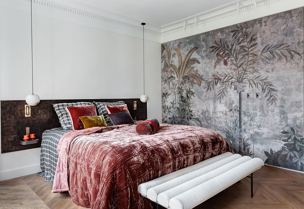 Chambre dressing sur mesure papier peint