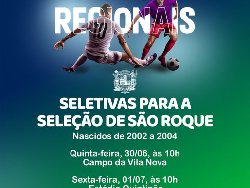 Prefeitura realiza seletiva para equipe de futebol que representará a cidade nos Jogos Regionais