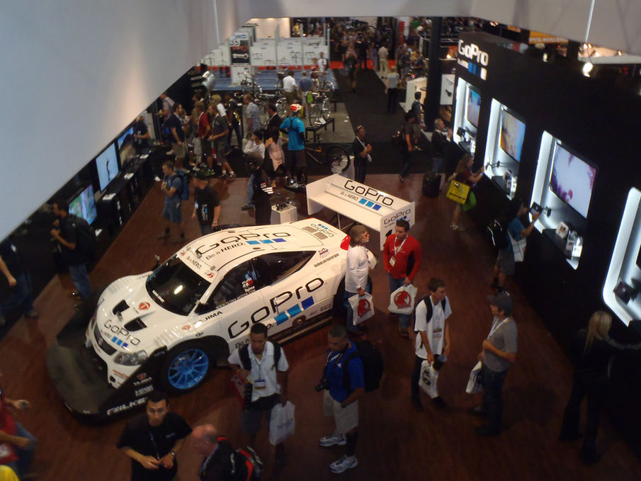 GoPro car at the trade show