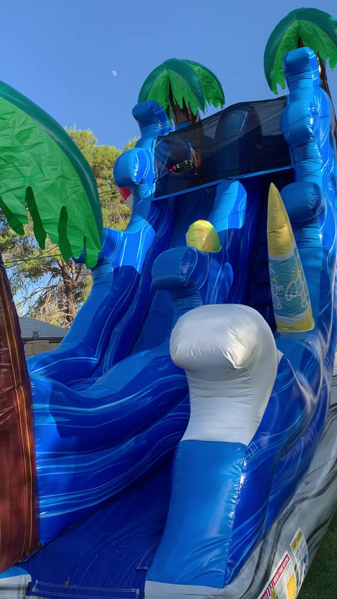 Thumbnail: 22ft 50ft long Malibu Waterslide!