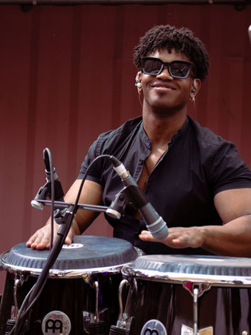 A man playing the drums
