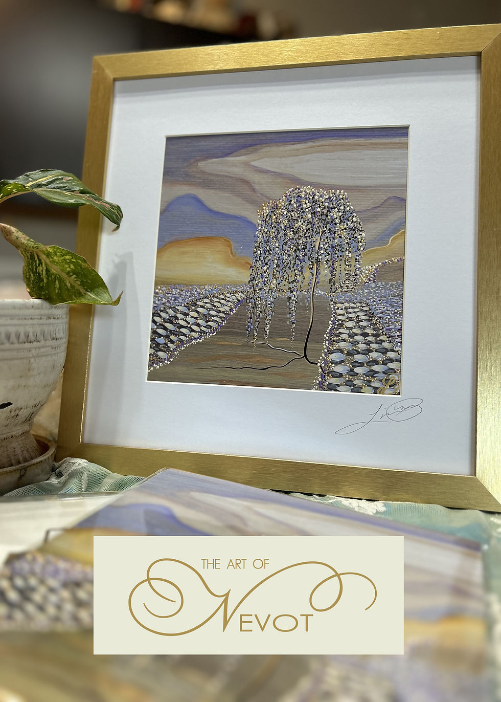 Hand Painted Framed Print