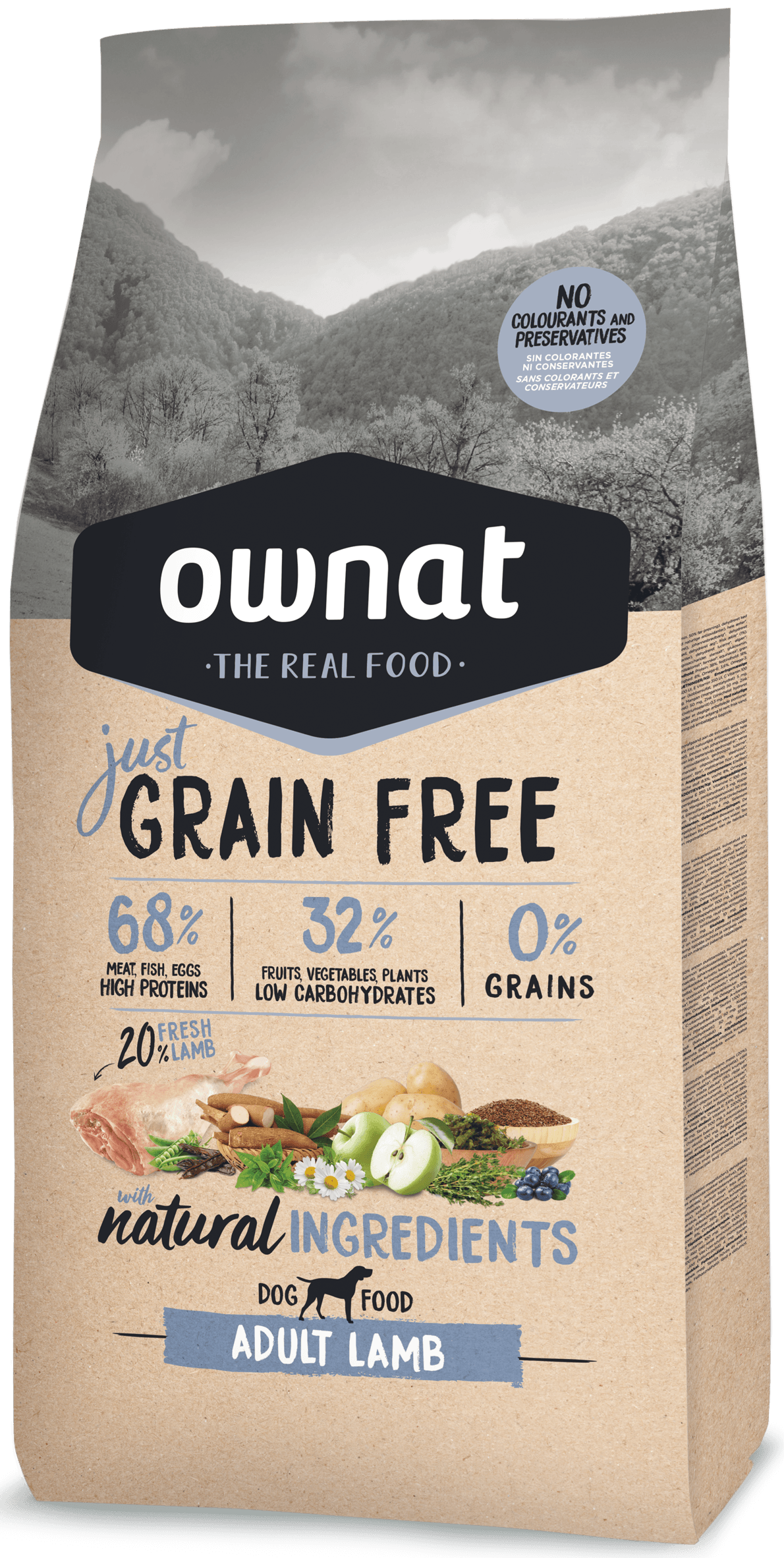 Ownat lamb grain free 14 kg